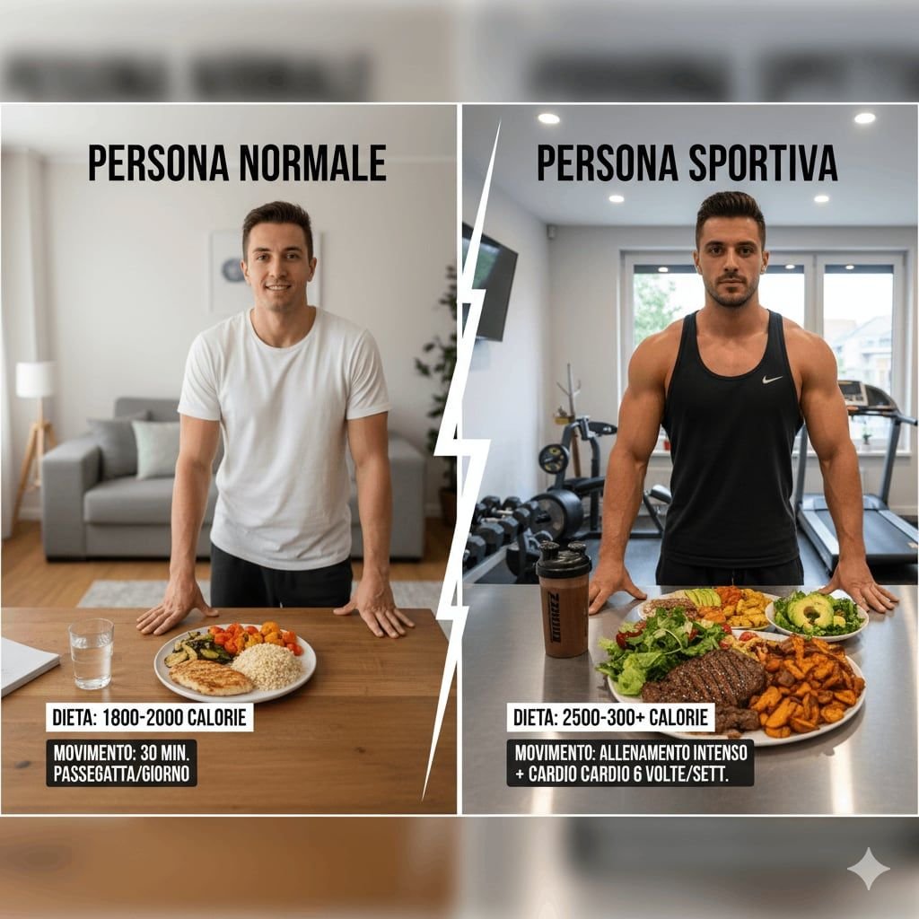 Immagine articolo: Piano alimentare normale vs piano alimentare sportivo